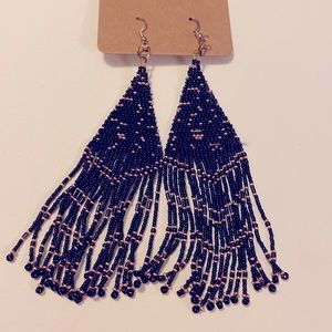 Earrings, Hand Beaded